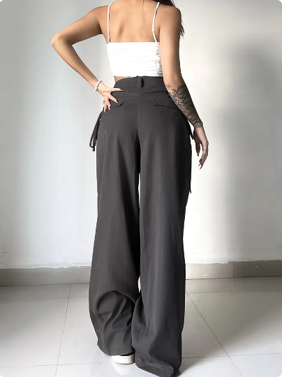 Wide-Leg-Hose für Damen mit weitem Bein