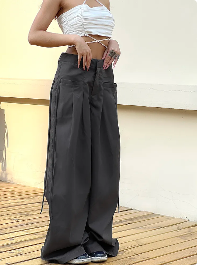 Wide-Leg-Hose für Damen mit weitem Bein