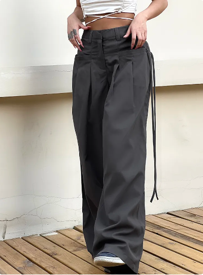 Wide-Leg-Hose für Damen mit weitem Bein