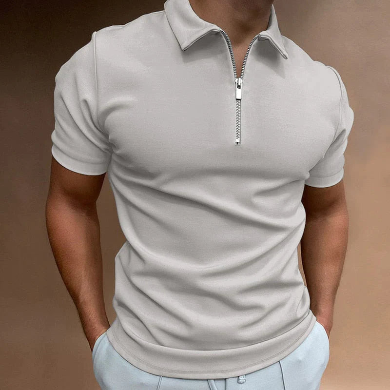 Polo-Shirt mit Reißverschluss