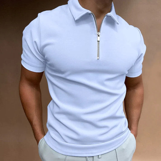 Polo-Shirt mit Reißverschluss