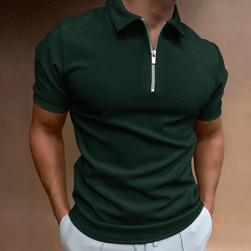 Polo-Shirt mit Reißverschluss