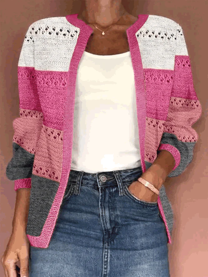 Jacquard-Wickel-Cardigan